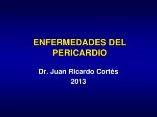 ENFERMEDADES DEL PERICARDIO