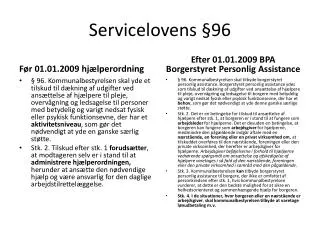 Servicelovens §96