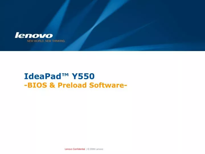 ideapad y550 bios preload software