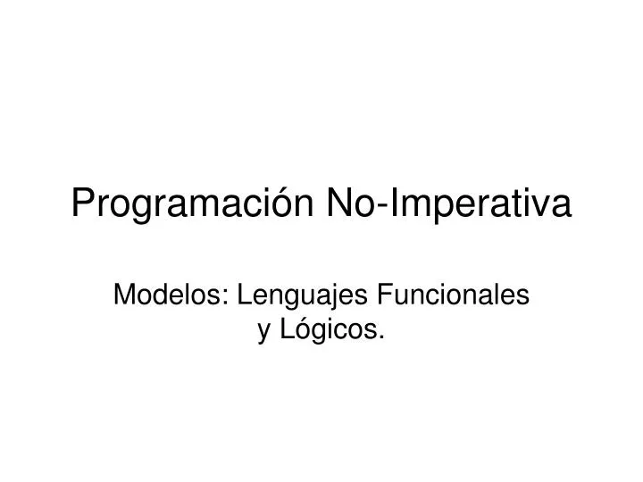 programaci n no imperativa