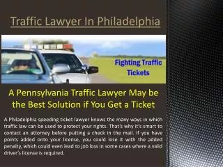 Fighting Traffic Tickets