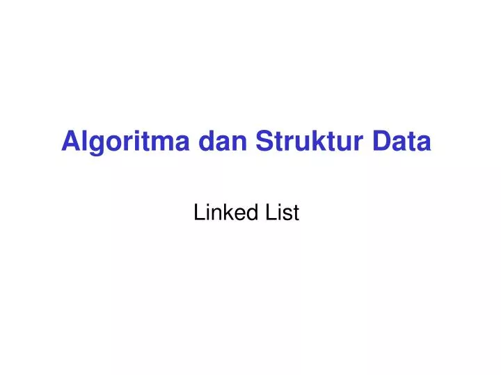 algoritma dan struktur data