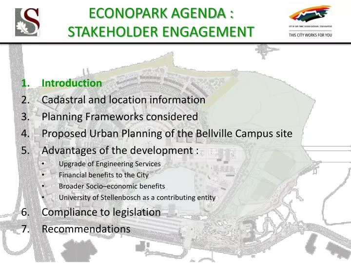 econopark agenda stakeholder engagement