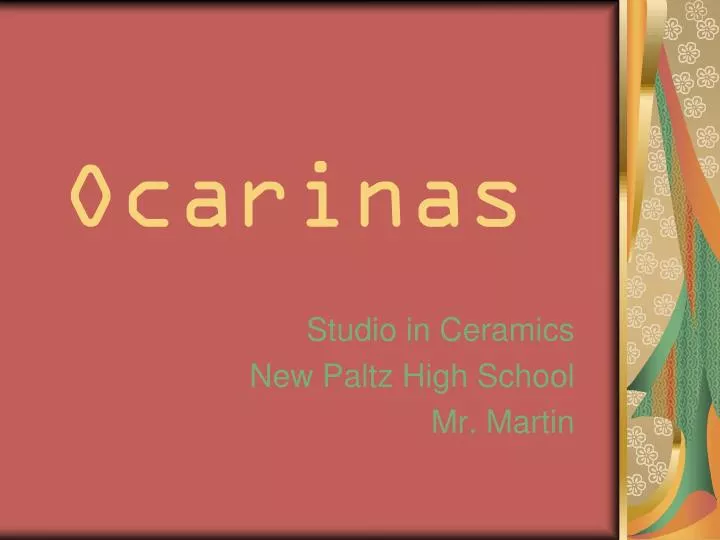 ocarinas