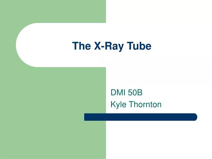 the x ray tube