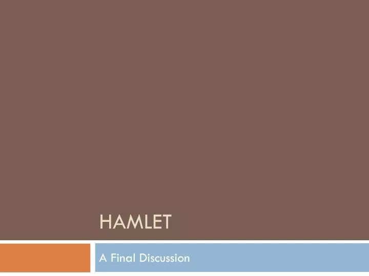 hamlet