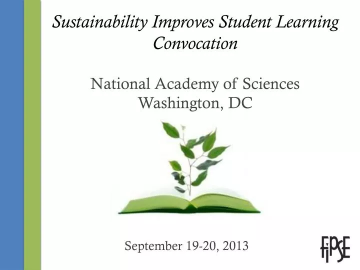 sustainability improves student learning convocation