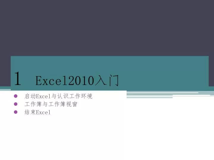 1 excel2010