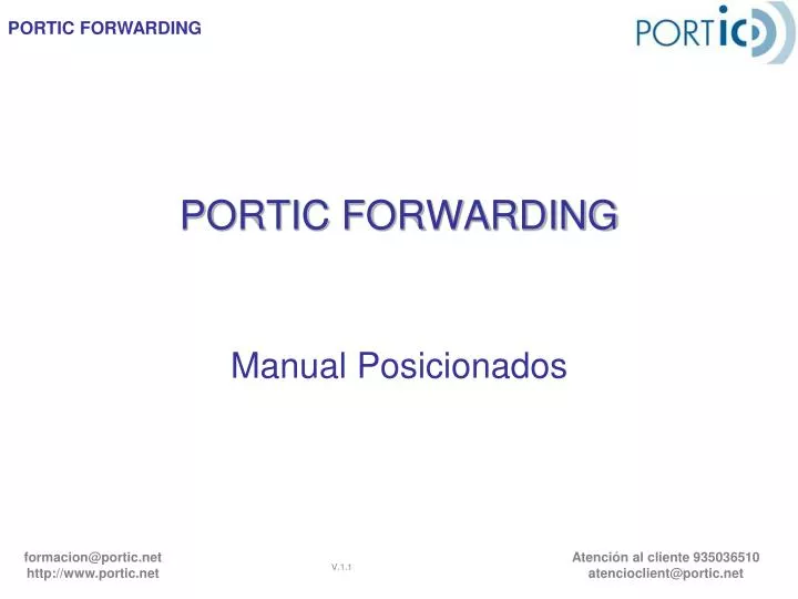 portic forwarding