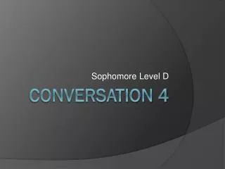 Conversation 4