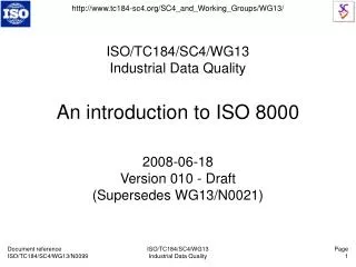 An introduction to ISO 8000