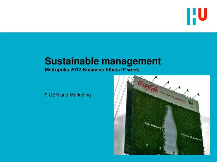 sustainable management metropolia 2012 business ethics ip week