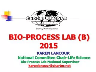 BIO-PROCESS LAB (B) 				 2015