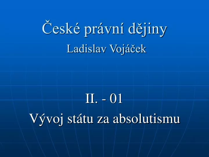 esk pr vn d jiny ladislav voj ek