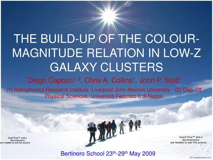 the build up of the colour magnitude relation in low z galaxy clusters