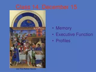Class 14, December 15