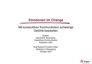 Emotionen im Change