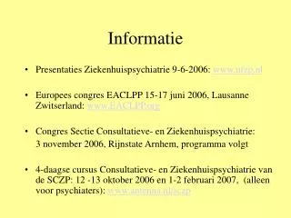 Informatie