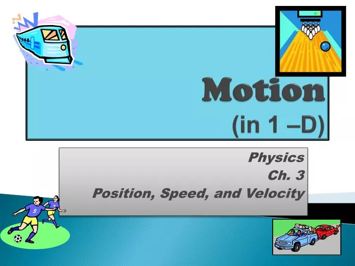 motion in 1 d