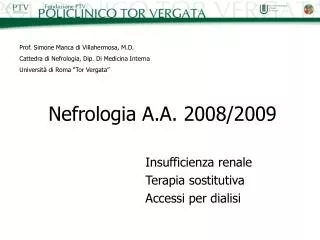 Nefrologia A.A. 2008/2009
