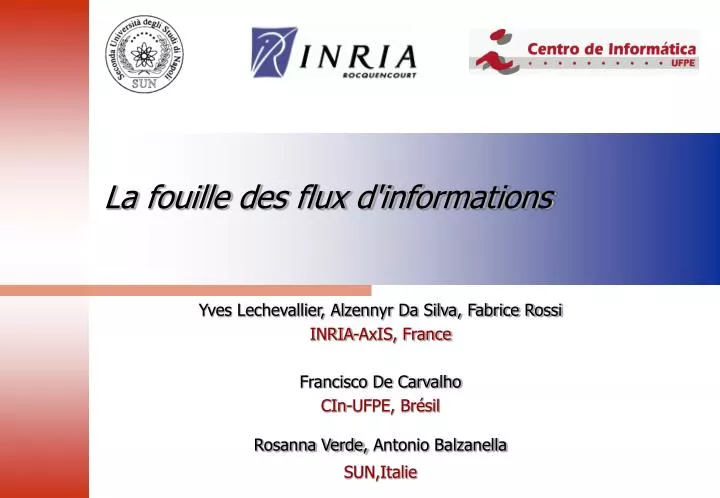 la fouille des flux d informations