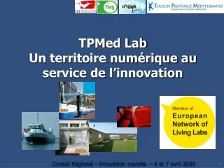 TPMed Lab Un territoire numérique au service de l’innovation