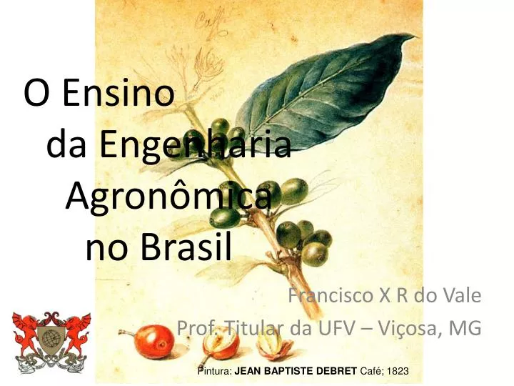 o ensino da engenharia agron mica no brasil