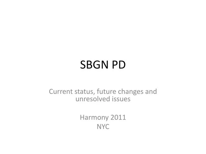 sbgn pd