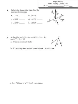 c. Does TG bisect  ATV ? Justify your answer.