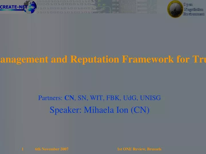 wp5 identity management and reputation framework for trusted negotiation