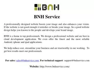 Google Sites Design Services from BNH