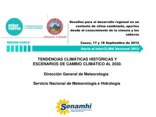Hacia el InterCLIMA Nacional 2012