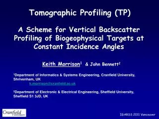 Tomographic Profiling (TP)