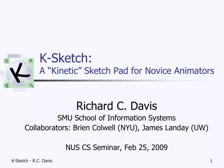 k sketch a kinetic sketch pad for novice animators
