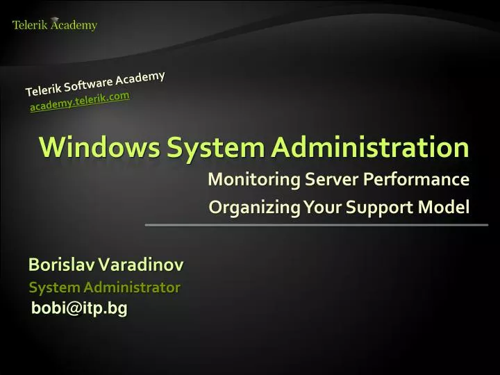 windows system administratio n