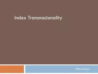 Index Transnacionality