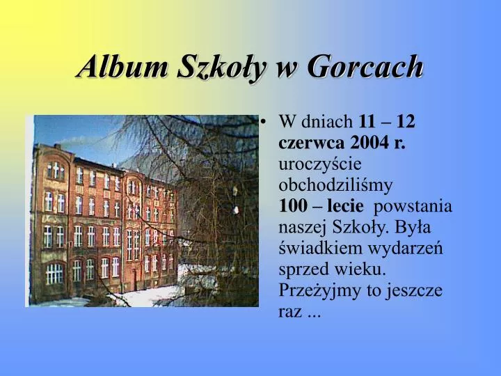 album szko y w gorcach
