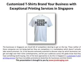 Brand Your Business with Customized T-Shirts PrintingService