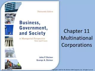 Chapter 11 Multinational Corporations