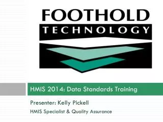 HMIS 2014: Data Standards Training