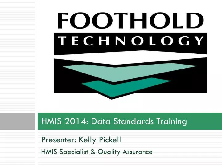 hmis 2014 data standards training