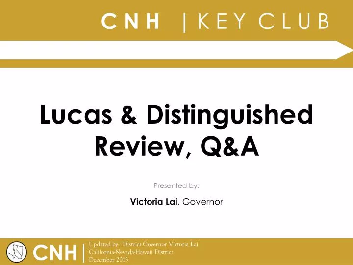 lucas distinguished review q a