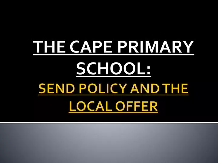 the cape primary school