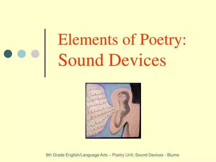 elements of poetry sound devices