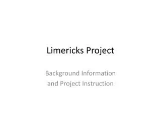 Limericks Project