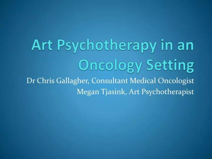 art psychotherapy in an oncology setting