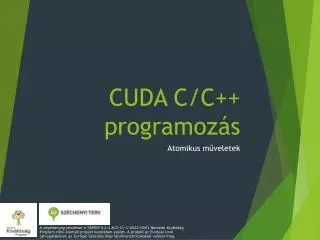 CUDA C/ C ++ programozás