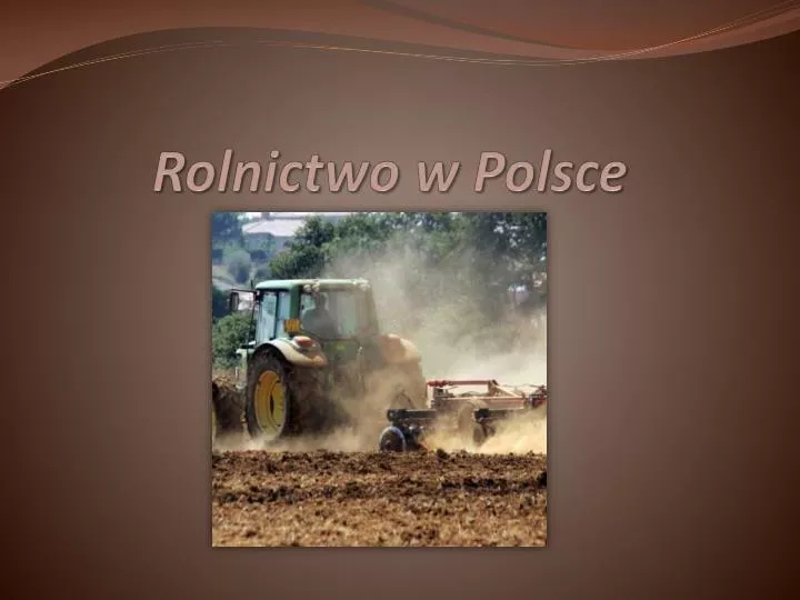 rolnictwo w polsce