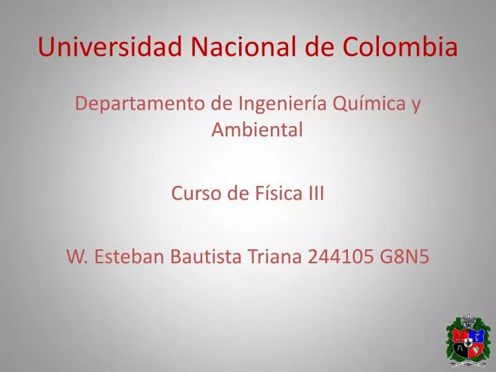 universidad nacional de colombia