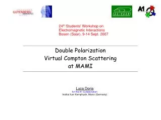 Double Polarization Virtual Compton Scattering at MAMI